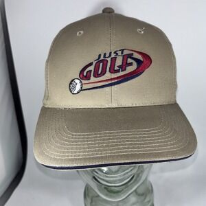 Vintage Y2K Just Golf - Blue Golf Hat By Signatures SnapBack New Embroidered